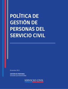 POLÍTICA DE GESTIÓN DE PERSONAS DEL SERVICIO CIVIL