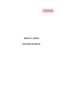 Hojas caídas - Heinrich Heine