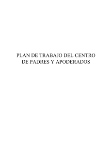 plan de trabajo del centro de padres y apoderados