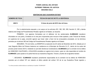 poder judicial del estado supremo tribunal de justicia segunda sala