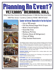 Consider the Veterans` Memorial Hall for Your Next Big Event!