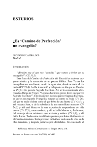 `Camino de Perfección` un evangelio?