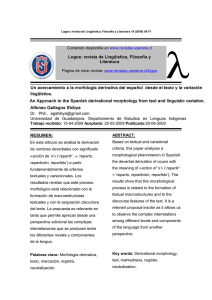 Logos: revista de Lingüística, Filosofía y Literatura 19 (2009) 43-57