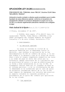 aplicación ley 24.283. - Poder Judicial de la Nación