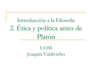 Introducción a la Filosofía 2. Ética y política antes de Plató