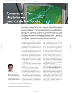 Comunicaciones digitales en medios de transporte Comunicaciones