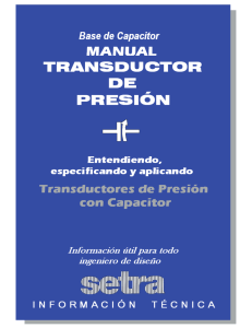 Transductor de Presión Capacitivo APLICACIONES