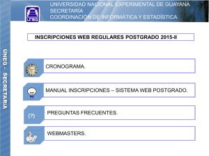 INSCRIPCIONES WEB REGULARES POSTGRADO 2015-II