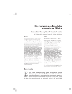 Redalyc.Discriminaci&oacute;n en las edades avanzadas en M&eacute;xico