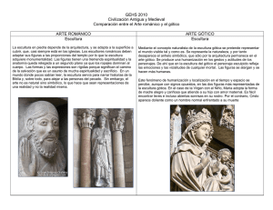 Comparación entre el Arte románico y el gótico