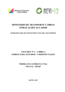 Volumen 2A - Ministerio de Transporte y Obras Públicas