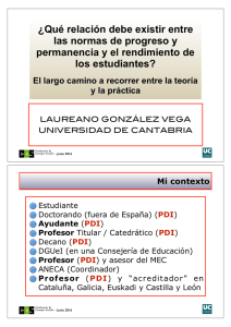 ¿Qué relación debe existir entre las normas de progreso y