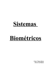 Sistemas Biométricos - Departamento de Sistemas Informáticos