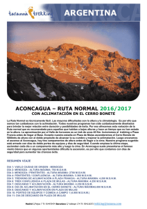 ACONCAGUA – RUTA NORMAL 2016/2017