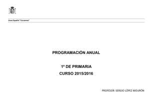programación anual 1º de primaria curso 2015/2016