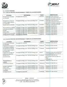 Page 1 y º LjRNA KONAL DEBOLVA 5.4. FLUJO DE PROCESOS