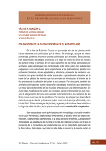 pág. 101 OBSERVACIONES ECOLÓGICAS EN EL ARCHIPIéLAGO