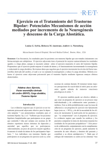 Ejercicio en el Tratamiento del Trastorno Bipolar