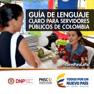 GUÍA DE LENGUAJE - DNP Departamento Nacional de Planeación