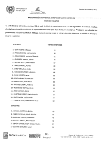 Proclamación provisional de representantes electos en Junta de