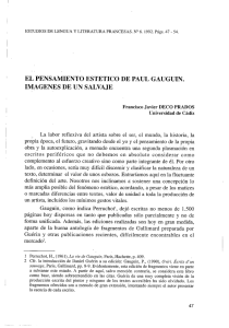 el pensamiento estetico de paul gauguin. imagenes de un