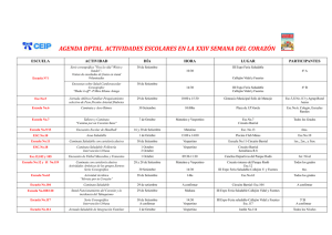 agenda dptal. actividades escolares en la xxiv semana del corazón