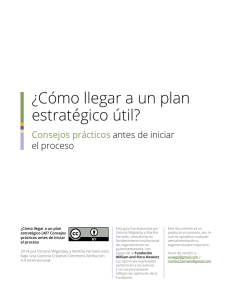 ¿Cómo llegar a un plan estratégico útil?