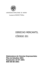 Derecho Mercantil - Facultad de Comercio y Turismo