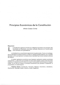Principios Económicos de la Constitución