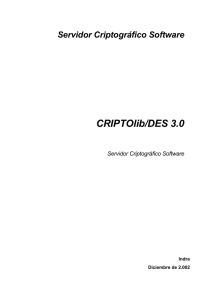 CRIPTOlib/DES 3.0 - editran