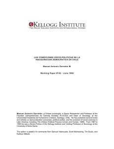 Las Condiciones Socio-Politicas - Kellogg Institute for International