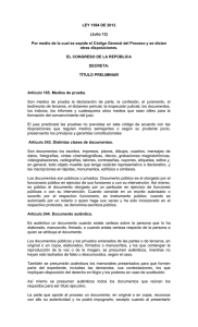 LEY 1564 DE 2012 - Archivo General de la Nación