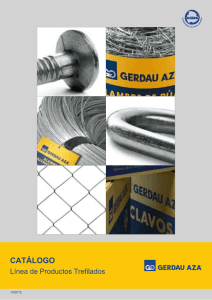 Page 1 CATÁLOGO Línea de Productos Trefilados co GERDAU AZA