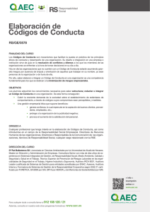Elaboración de Códigos de Conducta