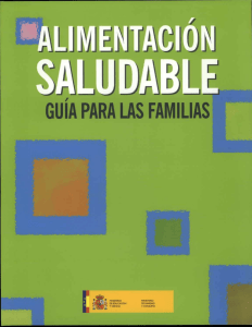 alimentación saludable. guía para las familias