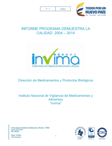 informe programa demuestra la calidad 2004 – 2014