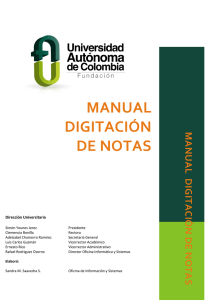 MANUAL DIGITACIÓN DE NOTAS