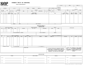 formato único de personal - Dirección General de Centros de