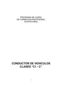 CONDUCTOR DE VEHICULOS CLASES “C1