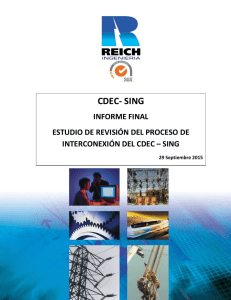 estudio de revisión del proceso de interconexión del - CDEC-SING