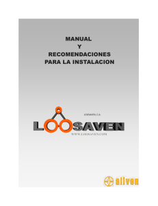 MANUAL Y RECOMENDACIONES PARA LA INSTALACION