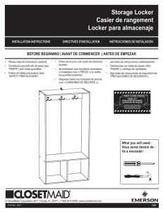 Storage Locker Casier de rangement Locker para almacenaje