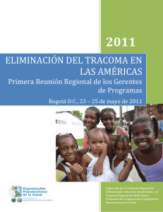 eliminación del tracoma en las américas