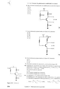 ° l é 4.4 Circuito de polarización estabilizado en emisor