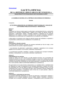 Ley de Regularización de los Períodos Constitucionales y Legales