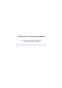 Destrucción de documentación confidencial - GPD