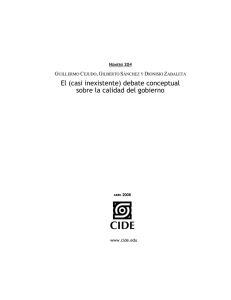 El (casi inexistente) debate conceptual sobre la