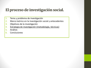 El proceso de investigación social.
