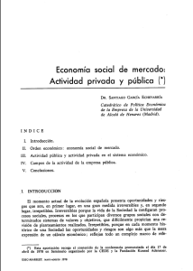 Economía social Actividad privada de mercado: y pública e")