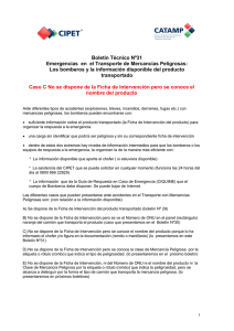 Caso C Los Bomberos y la Informacion Disponible / Febrero de 2012